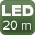 Illuminatore LED bianchi+IR  20 m.